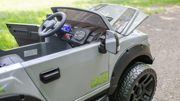 JEEP RAPTOR F-150 с аккумулятором 12В 12Ач, привод 4х4, мягкие колеса EVA, светодиоды