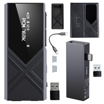 FIIO KA17 WZMACNIACZ SŁUCHAWKOWY Z DAC + MODUŁ FIIO ESTICK + ETUI CZARNY