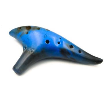OKARYNA CERAMICZNA niebieska etui chwyty nuty PRO
