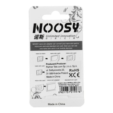 SIM-адаптер 3в1 + ключ Noosa