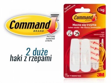 COMMAND 3M HACZYKI ŚREDNIE 2 SZT 1,3 Kg