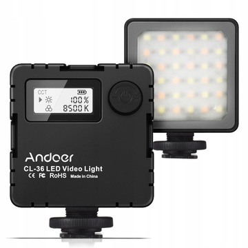 Andoer CL-36 Mini dwukolorowa lampa wideo LED