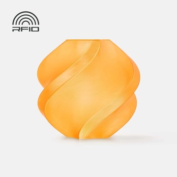 Filament Bambu PETG Translucent Przezroczysty 1kg ze szpulą POMARAŃCZ 1,75