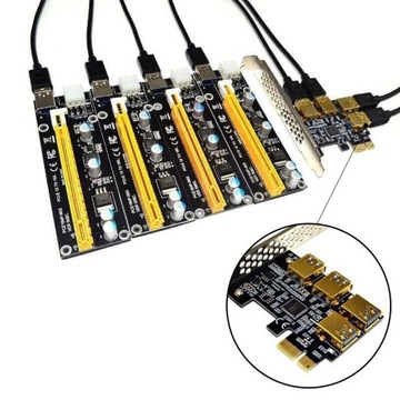 адаптер до 16x для карт расширения PCIE от 1 до 4