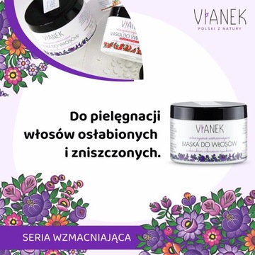 VIANEK Интенсивно укрепляющая маска для волос.