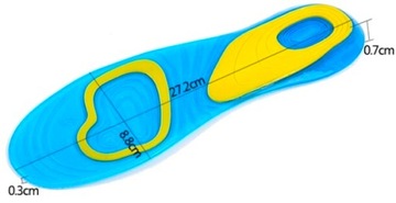 СИЛИКОНОВЫЕ ГЕЛЕВЫЕ КОМФОРТНЫЕ Стельки для обуви 37-42