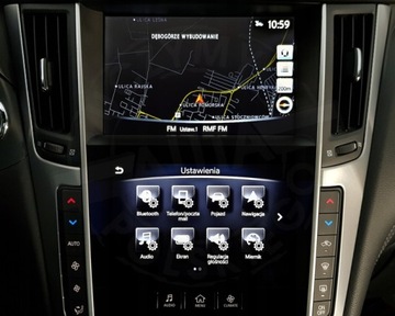 INFINITI Q60 ПОЛЬСКИЙ МЕНЮ КАРТА РАДИО