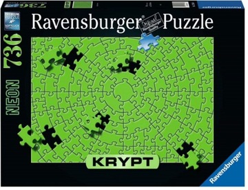 PUZZLE KRYPT NEON ZIELONY 736 ELEM. RAVENSBURGER