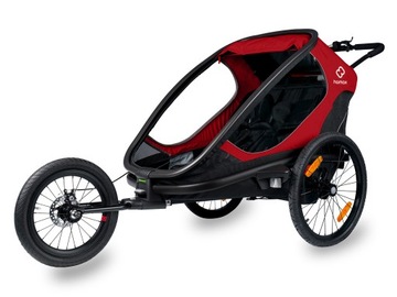 Hamax Outback 2-х рядный прицеп с регулируемой спинкой, черный