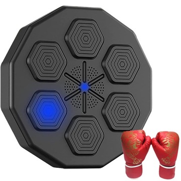 МУЗЫКАЛЬНЫЙ БОКСЕРСКИЙ МАШИНА НА ТРЕНИРОВОЧНОЙ БОКСЕРСКОЙ СТЕНЕ + БОКСЕРСКИЕ ПЕРЧАТКИ