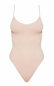 PRETTYLITTLETHING BODY BEŻOWE PRĄŻEK RXS D519103