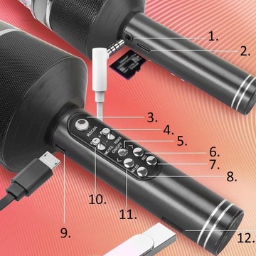 RGB Bluetooth Bluetooth bt karooke rgb karooke rgb rgb микрофон для детей