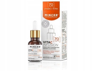 Przeciwstarzeniowe serum olejkowe zastrzyk energii Mincer Vita C Infusion