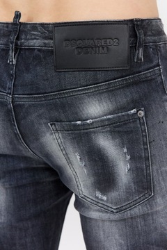 DSQUARED2 - Czarne jeansy SUPER TWINKY JEAN 52