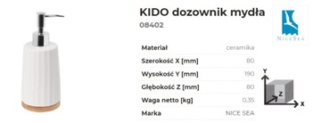ДОЗАТОР ДЛЯ МЫЛА KIDO БЕЛЫЙ