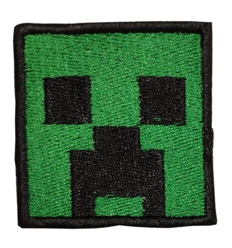 Naszywka Minecraft Crepper Mojang haftowana duża
