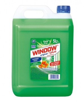 PŁYN DO SZYB I LUSTER WINDOW PLUS, 5L z octem