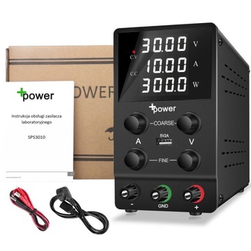 Лабораторный блок питания +POWER 30В 10А + USB 5В