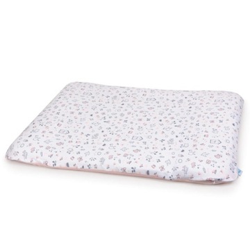 CEBA 2x Pokrowiec na przewijak miękki 85x72 Bird World Grey i Pink