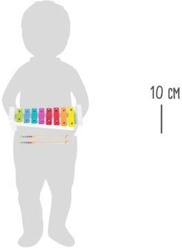 DREWNIANE KOLOROWE CYMBAŁKI DLA DZIECI +2 PAŁECZKI