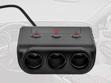 Дистрибьютор 3X розетка LIGER 12-24V 4X USB