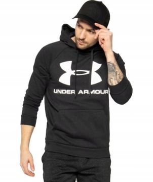 2732 BLUZA MĘSKA Under Armour CZARNA Z KAPTUREM M