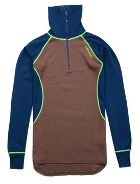 STORMBERG Grotli Wool Polo Zip Koszulka 100% Merino Wool __ M