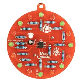 Elektroniczna bombka LED nauka lutowania diy kit