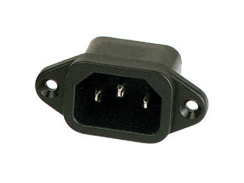 Wtyk Zasilania AC 15A/ 250V Przykręcany Do Obudowy