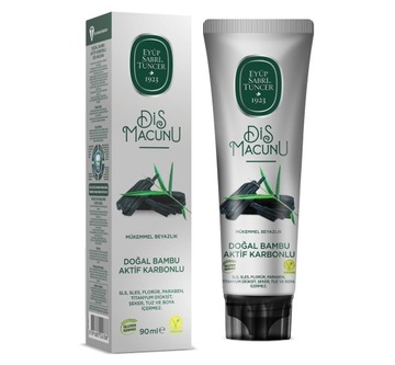 EYUP SABRI TUNCER Naturalna Pasta do Zębów Aktywny Węgiel z Bambusa 90ml