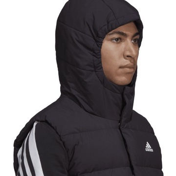 Kamizelka bezrękawnik adidas Helionic Hooded Down Vest puch czarna XXL