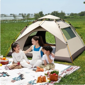 САМОБОРУДОВАННАЯ АВТОМАТИЧЕСКАЯ ТУРИСТИЧЕСКАЯ ПАЛАТКА НА 2-3 ЧЕЛОВЕКА КЕМПИНГОВАЯ ПАЛАТКА