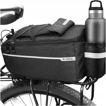 TORBA ROWEROWA TERMICZNA NA BAGAŻNIK ROWER SAKWA ODBLASKOWA KUFER 9L BIDON