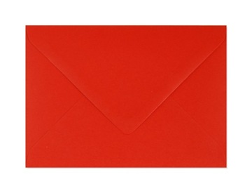 Интенсивные красные конверты С6 120 г/м2 10 шт.