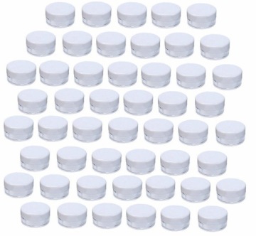 50pcs 3g 3ml Jars белый контейнер