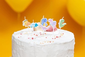 Свечи динозавры 6 шт.