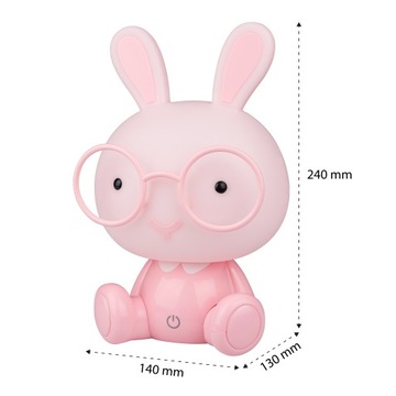 НОЧНИК ДЛЯ ДЕТЕЙ КРОЛИК SOFT LED USB СИЛИКОН