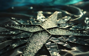 Звезда из многоконечного хрустального витража Тиффани