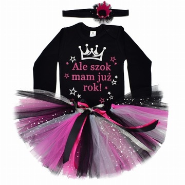 Komplet na urodziny roczek ALE SZOK MAM JUŻ ROK 98