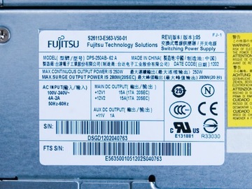 Блок питания Fujitsu S26113-E563-V50-01 DPS-250AB-62 A