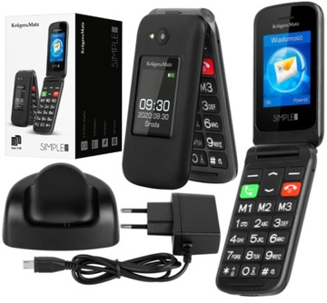 TELEFON KOMÓRKOWY DLA SENIORA DUŻE KLAWISZE KLAPKA