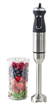 Blender Ręczny 1000W stalowy kruszy lód + kubek