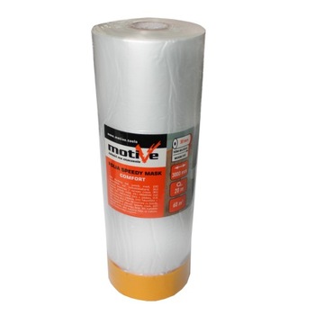 Folia malarska z taśmą ANTYCHLAP 300cm x 20 MOTIVE NOWOŚĆ