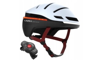 Smart Kask na Rower Livall EVO21 LED/SOS L Biały 58-62 cm
