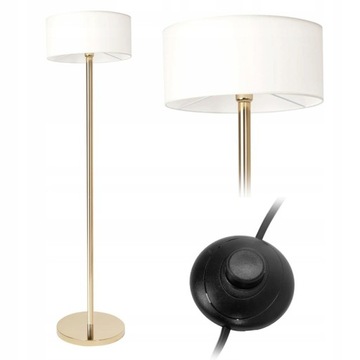 LAMPA STOJĄCA PODŁOGOWA ZŁOTA GOLD