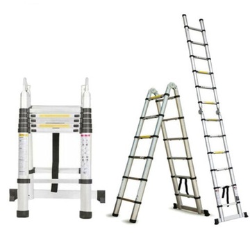 Drabina teleskopowa alu 12 stopni 3,8m (1,9+1,9)
