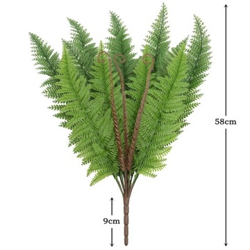 Искусственный большой папоротник Fejka Fern Decoration 48см