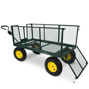 Садовая самосвальная тележка 250л ДО 500КГ