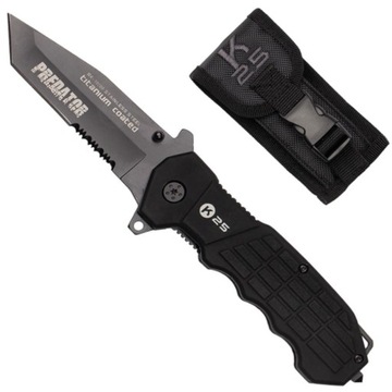 NÓŻ RATOWNICZY PREDATOR K25 TAKTYCZNY + KABURA