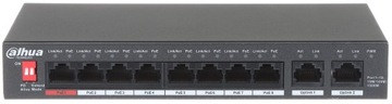 SWITCH POE DAHUA PFS3010-8ET-96-V2 8xPoE + 2Uplink